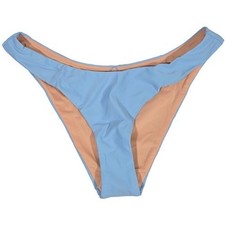 J. Crew Curved-waist cheeky bikini bottom in Blue Mist S NWT