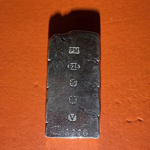 Edinburgh Sterling Silver Bullion Hand Poured  111g Bar