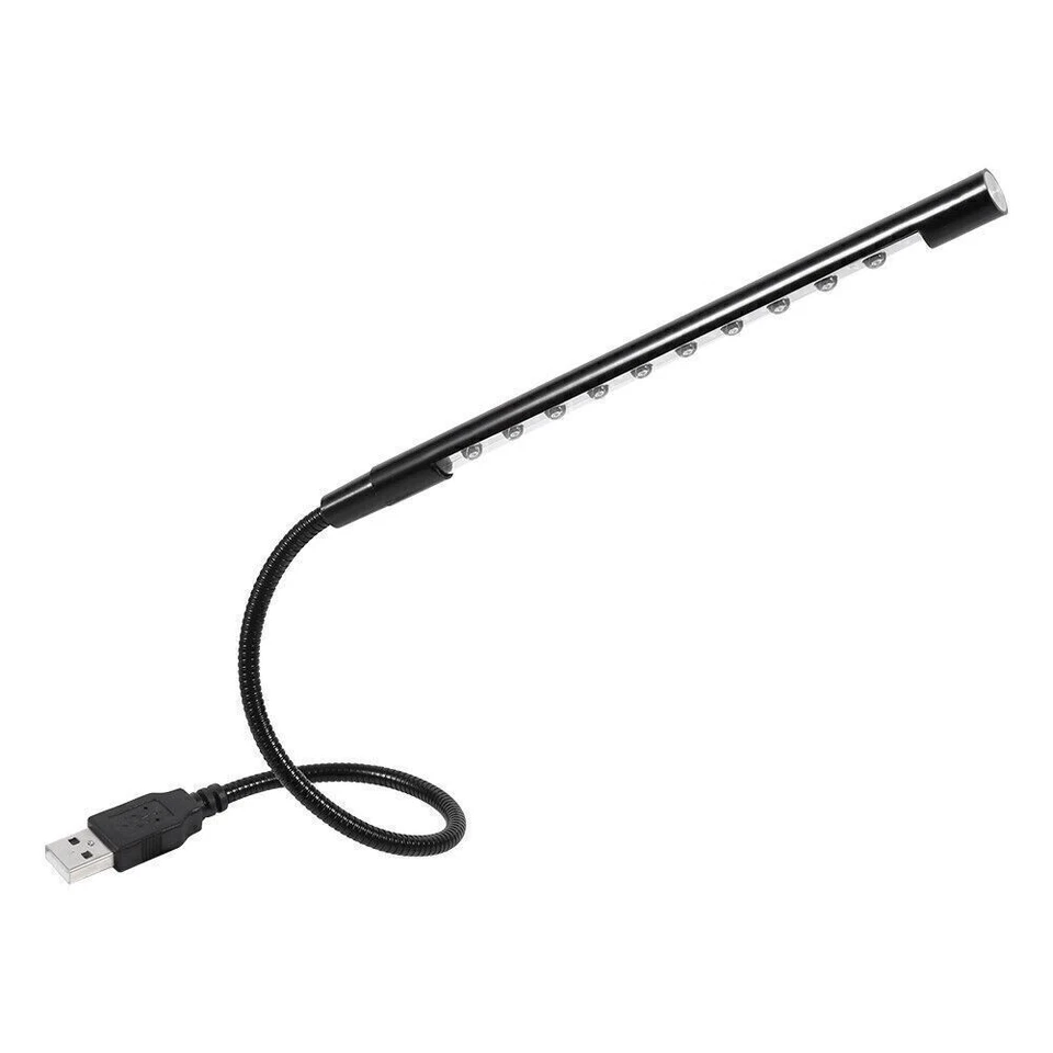 Linterna de luz de lectura LED mini USB flexible de 5 V para computadora portátil PC Foto 3 de 4