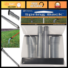 Driveway Marker Stake with Spring Back Action, Reflective Silver Snow Poles/Rods