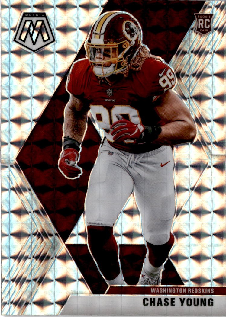 2020 Panini Mosaic #202 Chase Young Prizm Silver Washington Redskins