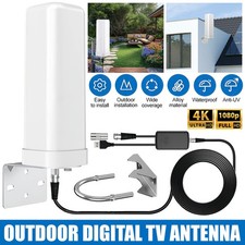 Digital TV Aerial 6000 Miles HD Freeview Loft Outdoor Roof Ariel Arial Antenna