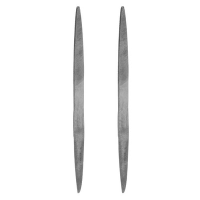 2pcs Tapered Flat and Half Round 12.6 x 200 mm Wood Rasp File
