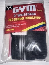 GYM Old School Jockstrap with 2  Waistband Size 3XL