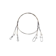 Balzer 7x7 Niroflex Wirbel/Tonnenwirbel Stahlvorfach Hecht Angeln 2 Stk. Vorfach