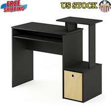 Multipurpose Home Office Computer Desk W/ Keyboard Drawer Storage Bin Black New