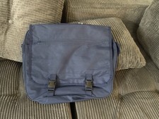 New Navy Blue Messenger Laptop Bag with Adjustable Shoulder Strap