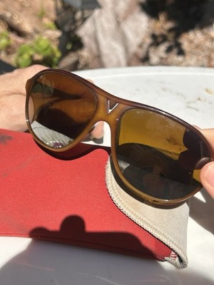 Vintage 1980s Vuarnet 085 Tortoise Shell Sunglasses Made In France Rare