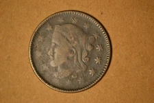 Hard Times Token- Bucklin's Book Keeping- Good/VG with some porosity.  Rare.