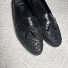 Giorgio Brutini Men's Woven Tassel Loafers black Leather Shoes 12 Brazil  — photo 1