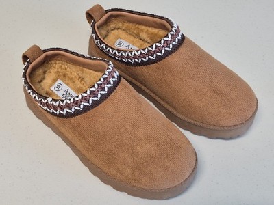 American Exchange Chaz Little Boys Slipper Shoes Size 13 NWOB Faux Fur FauxSuede