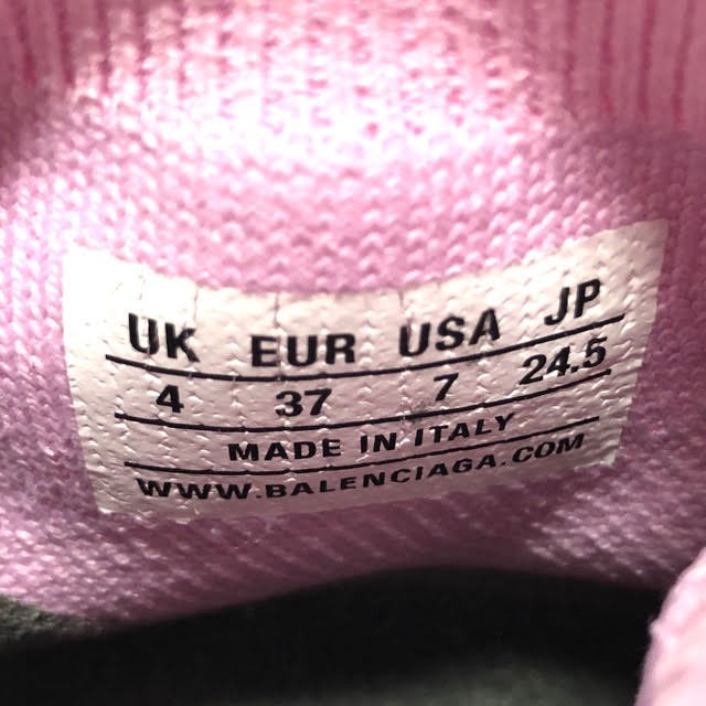 BALENCIAGA Knit Sneakers Speed Trainer 24.5cm Pink Ladies Women s Shoes From Jap thumbnail 6