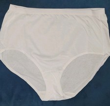 JUST MY SIZE Womens High Brief Panties, 4 Pack Sz 9 Cool Comfort Cotton