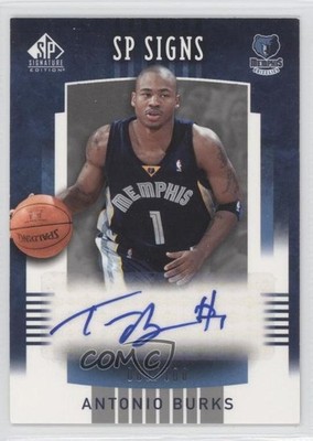 2004-05 SP Signature Edition SP Signs 60/100 Antonio Burks #SPS-BU Auto 0c2