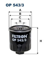 ÖLfilter Filtron OP 543 3 FÜR Ford MotorÖLfilter SchmierÖLfilter