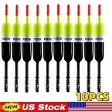 10pcs Float Bobbers balsa Wood Stick Spring Slip Bobber For Crappie Trout Fixed