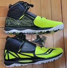 Saucony Lanzar JAV2 Spike - Men's 9.5 - Neon Yellow/Black