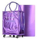 Byootique 16" Rolling Tote Bag Grocery Bag on Wheels Shopping Trolley DuskViolet — photo 1