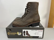 Chippewa Classic 2.0 8" Logger D Brown NC2090 Size 11 D Mens Soft Toe