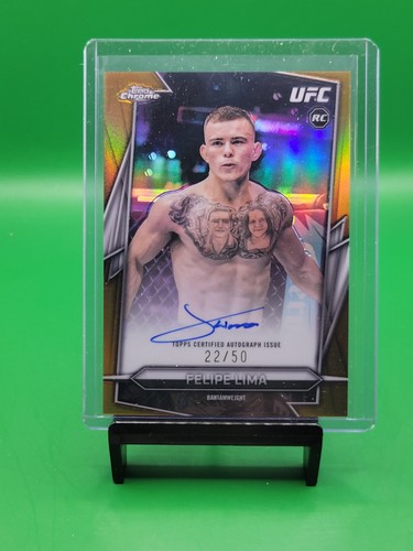 2026 Topps Chrome UFC - Felipe Lima -  Gold Auto /50 RC