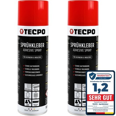 2x 500ml SPRÜHKLEBER HOCHTEMPERATUR INDUSTRIEKLEBER KONTAKTKLEBER ALLESKLEBER