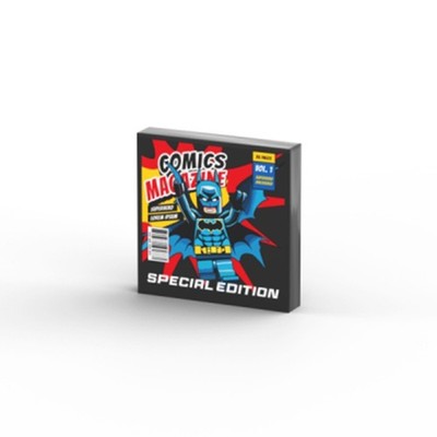 Batman Comic Book Cover   Custom printed original LEGO  brick tile / 22268