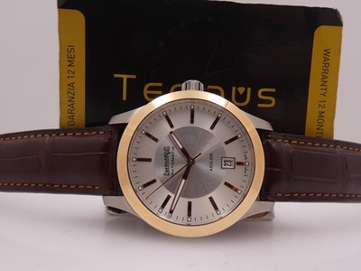 EBERHARD&CO AIGLON GRANDE TAILLE 42030 NEW BOX&PAPERS 18Kt ROSE GOLD BEZEL WATCH