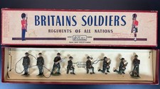 Britains Soldiers Royal Artillery Gun Detachment 1730 Lead Set In Box England