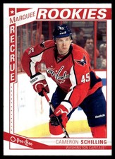 2013-14 O-Pee-Chee #545 Cameron Schilling Washington Capitals Rookie Hockey Card