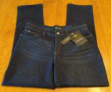 Lee- Women  s Regular Fit- Straight Leg Mid Rise Stretch Blue Denim Jeans 16 Long