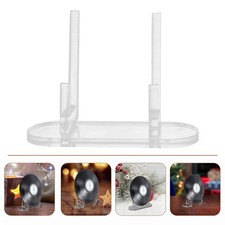Space Saving Clear Acrylic Vinyl Record Stand for Display and Storage of Albums