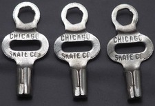 3 Chicago Skate Co. Roller Skate Keys - Vintage "See Entire Description"