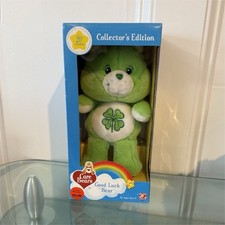 Care Bears Good Luck Bear Collector's Edition 20th Anniversary Plush Green 2003