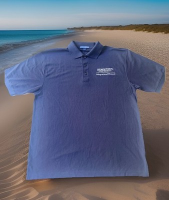 Georgetown University Hoyas College Of Arts & Sciences Polo Shirt Large Blue New