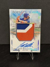 2025 Boys Of Summer JETT WILLIAMS Rookie Patch Auto /25 Mets & Brewers