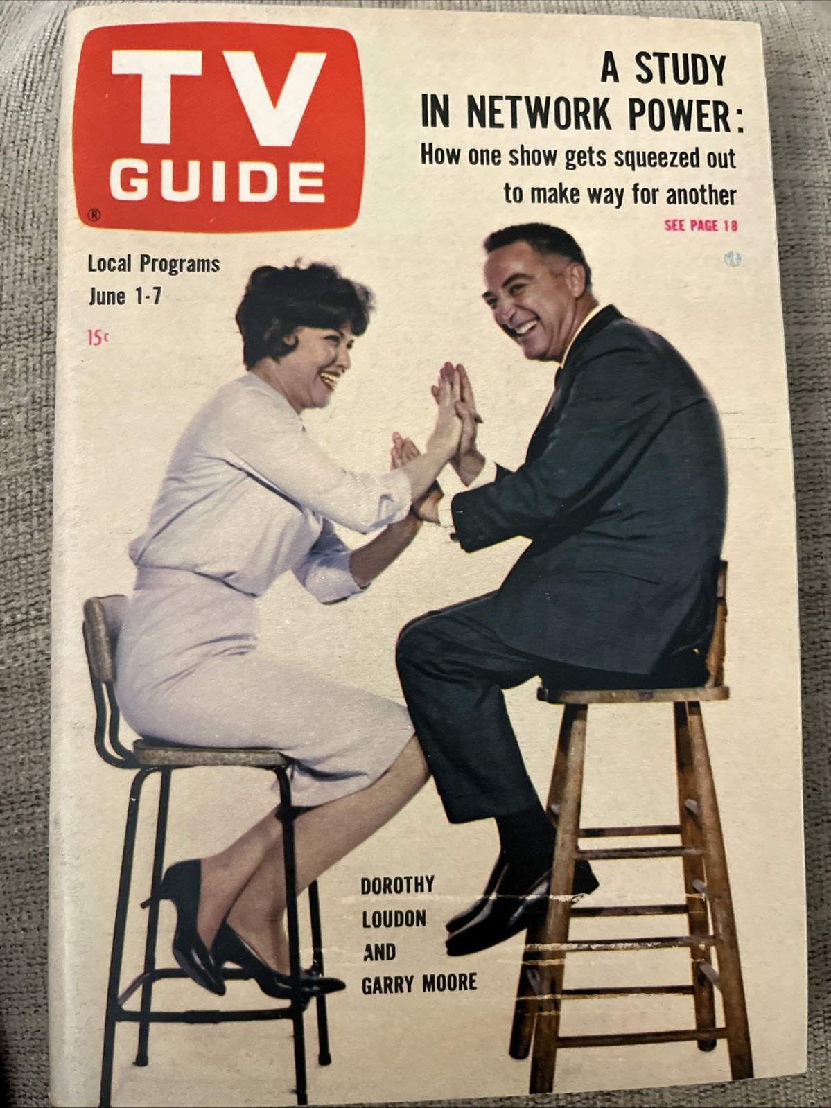 1963 June 1-7 TV GUIDE  DOROTHY LOUDON  GARRY MOORE Don Drysda...