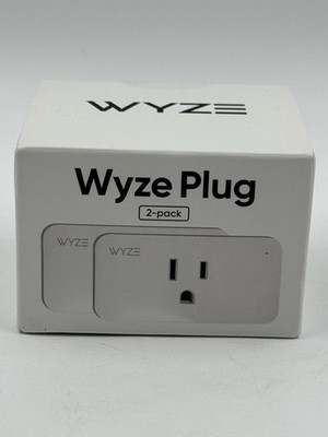 WYZE WLPP1 Voice Assistant Alexa and Google White Smart WiFi Plug - 2 Pack