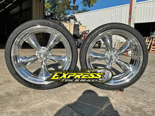 22x9 22x11 American Racing Torque Thrust Vn515 Wheels Tires Ford Obs Ram 5x5.5