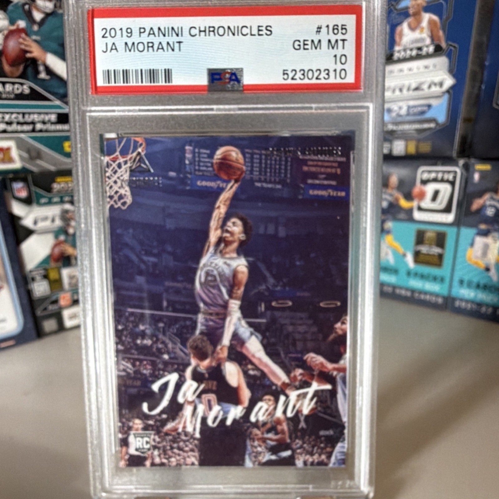 2019-20 Panini Chronicles Luminance Rookie Ja Morant #165 PSA 10 Grizzlies