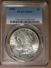 $1 1890 Morgan Silver Dollar PCGS MS64 Philadelphia Mint * AvenueCoin