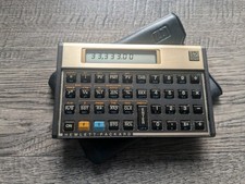 Hewlett-Packard HP 12C Vintage Financial Calculator with Leather HP Case