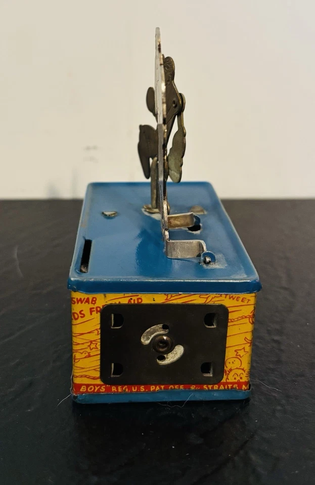 Banco de litografia antigo raro Popeye e Brutus Knockout estanho - Imagem 3 de 4