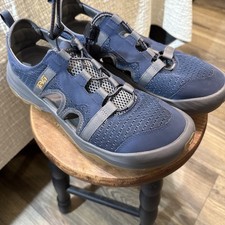 Teva Men's Outflow CT Hiking Water Sandal Mood Indigo Blue Grey Bungee Size 12