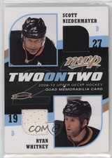 2009 MVP Two on Quad Memorabilia Jack Johnson Drew Doughty Scott Niedermayer lk8