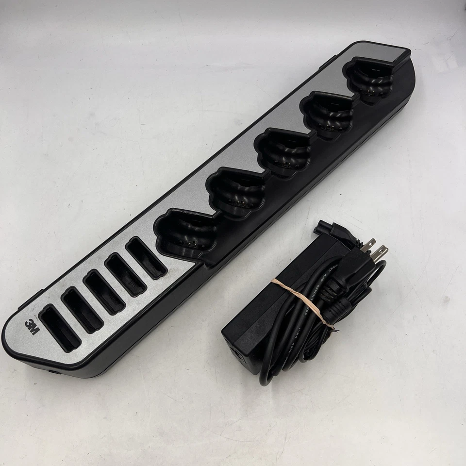 Cargador de batería inalámbrico 3M PAR G5 Drive Thru 5 bahías de auriculares adaptador de corriente G5F1 - Imagen 2 de 4