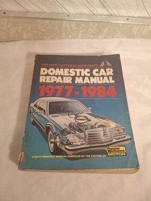 #ad Popular Mechanics Domestic Car Repair Manual 1977 1984 $14.95