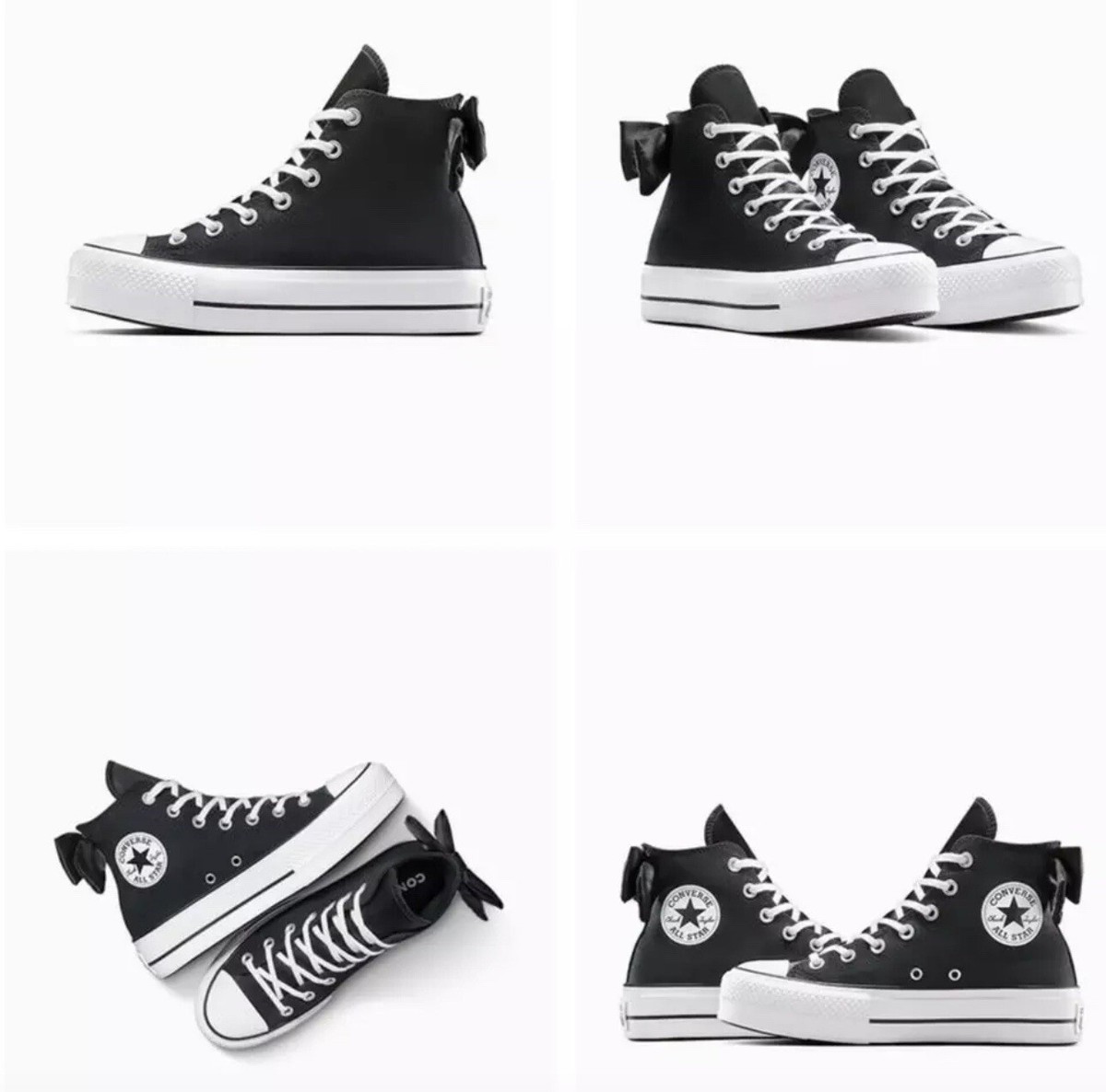 Converse Chuck Taylor ブラックスニーカー 24cm CONVERSE Chuck Taylor All Star Hi Black Chunky Platform