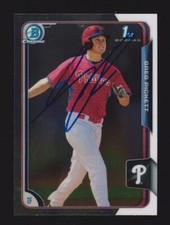 2015 BOWMAN CHROME #18  Greg Pickett  PHILLIES  SIGNED AUTOGRAPH AUTO COA