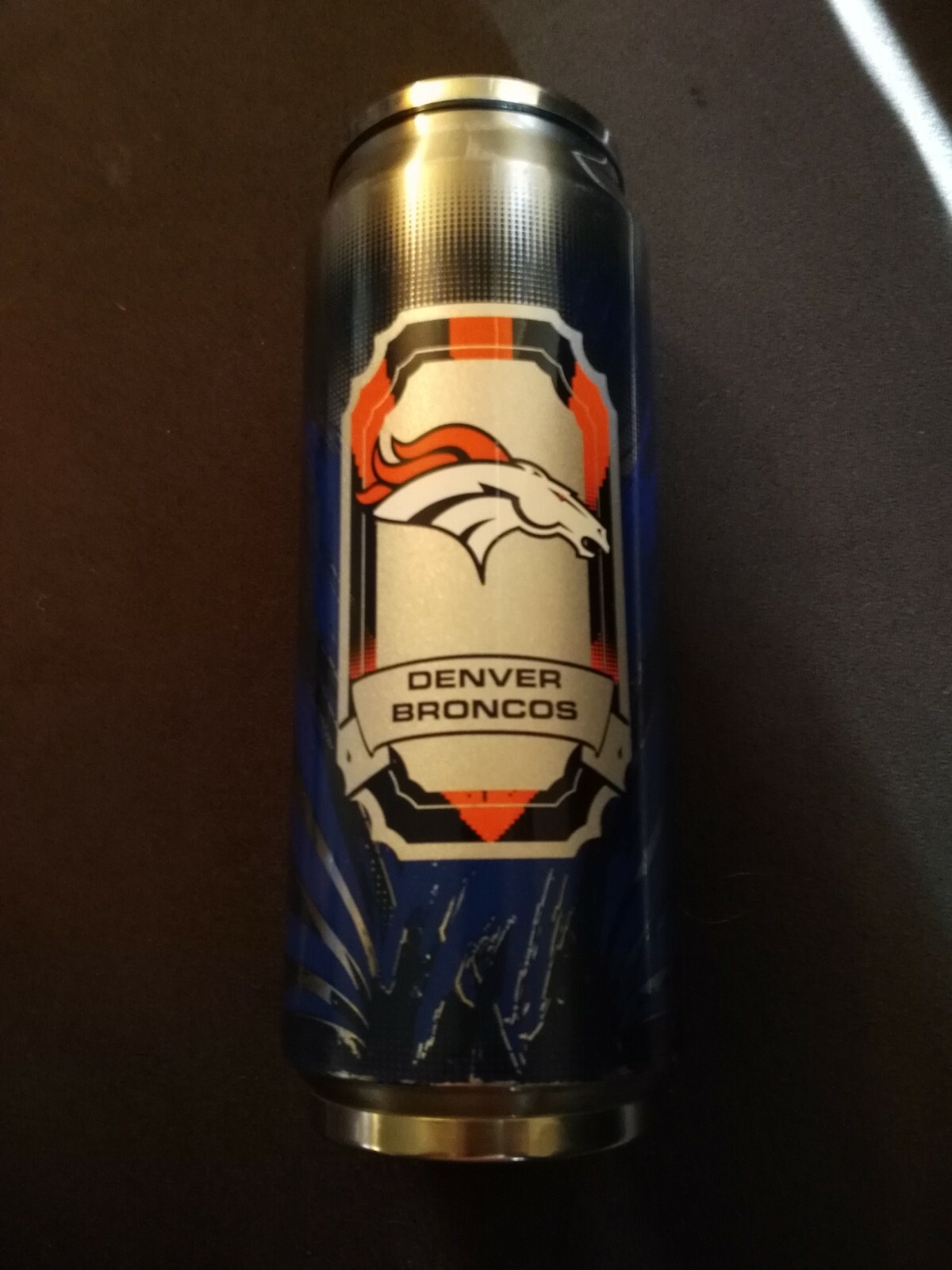 Denver Broncos Thermocan Large 16.9oz Flip Top Tall Travel Mug Duck