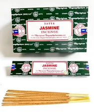 Satya Jasmine Incense Sticks - Pick 15-30-60-90-180 gms - Free Shipping!